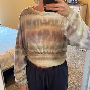 The dye twist back sweater